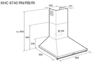 Вытяжка Korting KHC 6740 RB фото 2 в Новосибирске