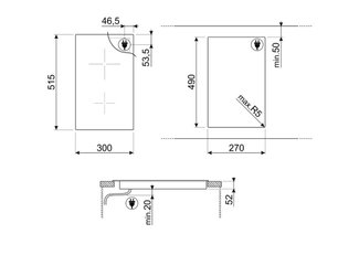 Варочная панель Смег SI5322B фото 4 в Новосибирске Варочная панель Smeg SI5322B фото 4 в Новосибирске