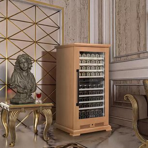 Винный шкаф Meyvel MV99PRO-KBT2 (Натуральный бук) фото 2 в Новосибирске