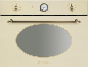 Компактный духовой шкаф с СВЧ Smeg SF4800MCPO фото в Новосибирске