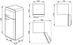 Холодильник Смег FAB30LBL1 фото 2 в Новосибирске Холодильник Smeg FAB30LBL1 фото 2 в Новосибирске