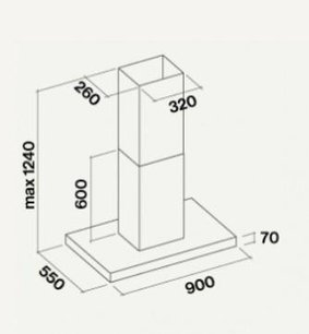 Вытяжка Фалмек Plane Isola Black 90 (800) фото 2 в Новосибирске Вытяжка Falmec Plane Isola Black 90 (800) фото 2 в Новосибирске