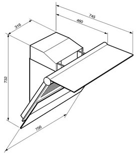 Вытяжка Smeg KTS75 фото 4 в Новосибирске