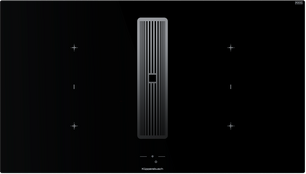 Индукционная варочная поверхность с вытяжкой Kuppersbusch KMI 9850.1 SR-E Silver Chrome фото в Новосибирске