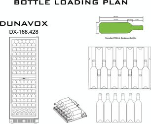 Винный шкаф Dunavox DX-166.428DMBK фото 4 в Новосибирске