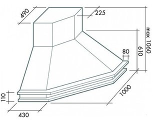 Вытяжка Фалмек Tempo Antico Ang (600) S дуб фото 3 в Новосибирске Вытяжка Falmec Tempo Antico Ang (600) S дуб фото 3 в Новосибирске