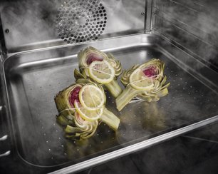 Встраиваемая пароварка Miele DGC 7865 HCX PRO OBSW фото 3 в Новосибирске