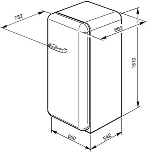 Холодильник Смег FAB28LB1 фото 4 в Новосибирске Холодильник Smeg FAB28LB1 фото 4 в Новосибирске