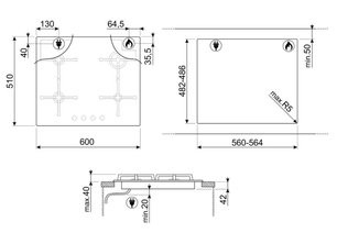 Варочная панель Smeg PV164S2 фото 3 в Новосибирске