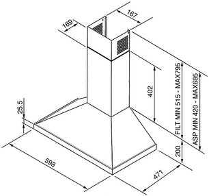 Вытяжка Smeg KD6X-2 фото 2 в Новосибирске