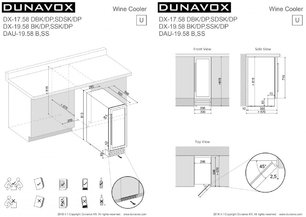 Винный шкаф Dunavox DAU-19.58W фото 4 в Новосибирске