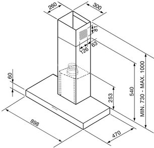 Вытяжка Smeg KSE912BX3 фото 3 в Новосибирске