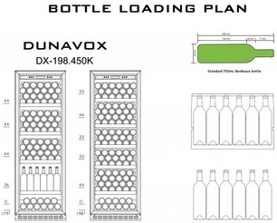Винный шкаф Dunavox DX-198.450K фото 3 в Новосибирске