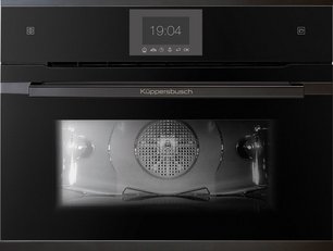Компактный духовой шкаф с паром Kuppersbusch CBD 6550.0 S6 Black Steel фото