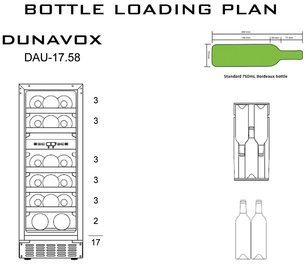Винный шкаф Dunavox DAU-17.58DW фото 4 в Новосибирске