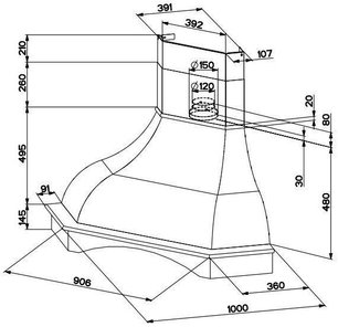 Вытяжка Faber WEST ANGOLO WH SC H-EP корпус белый фото 4 в Новосибирске