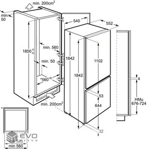 Холодильник Electrolux ENN3153AOW фото 2 в Новосибирске