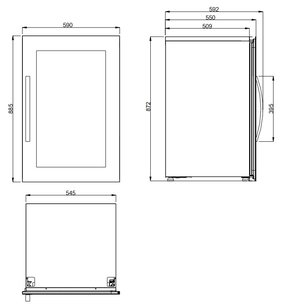 Встраиваемый винный шкаф Dometic E49FGB Elegance фото 2 в Новосибирске