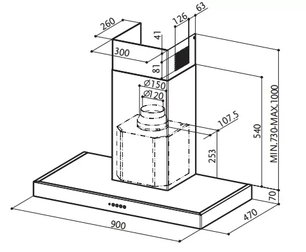Вытяжка Faber GLOVE AF X  A90 фото 2 в Новосибирске