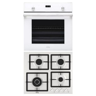 Korting Crystal (духовой шкаф OGG 771 CFW + варочная панель HG 697 CTW) фото в Новосибирске