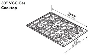 Газовая варочная панель Викинг EVGSU5301SS фото 4 в Новосибирске Газовая варочная панель Viking EVGSU5301SS фото 4 в Новосибирске