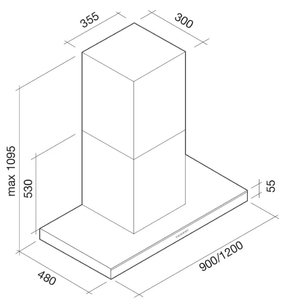 Вытяжка Фалмек Lumina 90 ix (800) NRS ECP фото 3 в Новосибирске Вытяжка Falmec Lumina 90 ix (800) NRS ECP фото 3 в Новосибирске