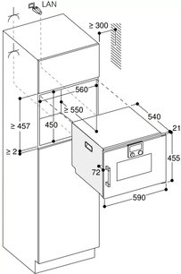 Комбинированный духовой шкаф-пароконвектомат Gaggenau BSP260111 фото 3 в Новосибирске