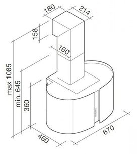 Вытяжка Фалмек Mirabilia 67 Penelope Vetro (800) ECP фото 4 в Новосибирске Вытяжка Falmec Mirabilia 67 Penelope Vetro (800) ECP фото 4 в Новосибирске
