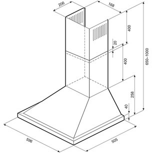 Вытяжка KRONA BELLA 600 BLACK RETRO PB фото 2 в Новосибирске