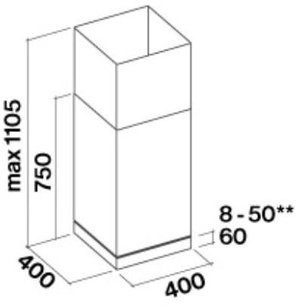 Вытяжка Фалмек MIRA PLUS 40 TELESCOPICA фото 3 в Новосибирске Вытяжка Falmec MIRA PLUS 40 TELESCOPICA фото 3 в Новосибирске