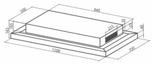 Встраиваемая вытяжка Faber SKYPAD X/WH F120 фото 3 в Новосибирске