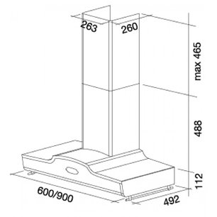 Вытяжка Фалмек West 90 (600) S фото 3 в Новосибирске Вытяжка Falmec West 90 (600) S фото 3 в Новосибирске