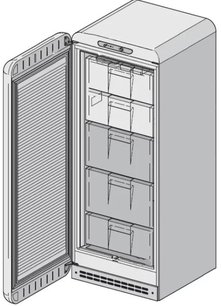 Холодильник Смег CVB20LP фото 3 в Новосибирске Холодильник Smeg CVB20LP фото 3 в Новосибирске