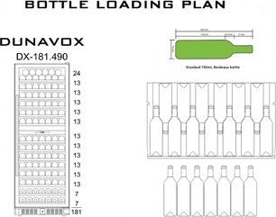 Винный шкаф Dunavox DX-181.490DCK фото 3 в Новосибирске