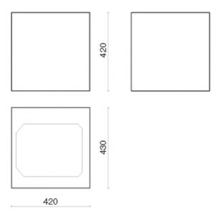 Вытяжка Falmec Rubik 43 (450) (с системой E.ion) ECP white фото 3 в Новосибирске