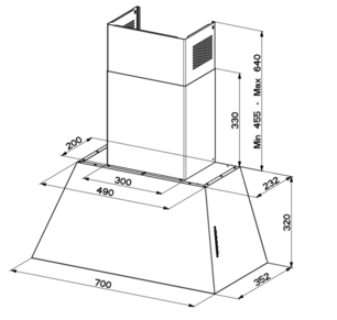 Вытяжка Faber CHLOE EV8P CI A70 фото 3 в Новосибирске