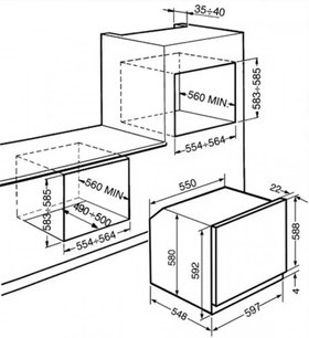 Духовой шкаф Smeg SC855PX-8 фото 2 в Новосибирске