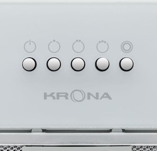 Встраиваемая вытяжка Krona LUISA 600 GLASS WHITE PB фото 4 в Новосибирске Встраиваемая вытяжка Krona LUISA 600 GLASS WHITE PB фото 4 в Новосибирске