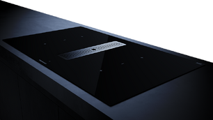 Индукционная варочная панель с вытяжкой Kuppersbusch KMI 9350.0 SR Silver Chrome фото 3 в Новосибирске