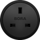 Розетка тип G All Black BORA USTGAB