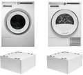 Asko Logic 19 (стиральная машина W4086C.W/3 + сушильная машина T408HD.W + напольный ящик HPS5323W (2 шт))