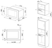 Встраиваемая микроволновая печь Smeg FMI025B3 фото 2 в Новосибирске