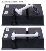 Мойка Бланко SUBLINE 430/270-U с отводной арматурой InFino® черный фото 3 в Новосибирске Мойка Blanco SUBLINE 430/270-U с отводной арматурой InFino® черный фото 3 в Новосибирске