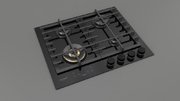 Газовая варочная панель Fulgor Milano FCLH 604 G T WK BK фото 2 в Новосибирске
