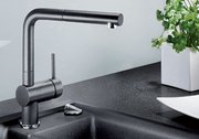 Смеситель Бланко Linus-S Silgranit жемчужный фото 3 в Новосибирске Смеситель Blanco Linus-S Silgranit жемчужный фото 3 в Новосибирске