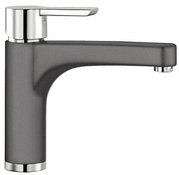 Смеситель Бланко Pylos chrome/Silgranit темная скала фото в Новосибирске Смеситель Blanco Pylos chrome/Silgranit темная скала фото в Новосибирске