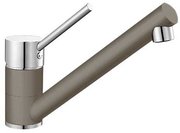Смеситель Бланко Antas chrome/Silgranit серый беж фото в Новосибирске Смеситель Blanco Antas chrome/Silgranit серый беж фото в Новосибирске