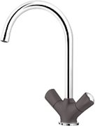 Смеситель Бланко Amona chrome/silgranit темная скала фото в Новосибирске Смеситель Blanco Amona chrome/silgranit темная скала фото в Новосибирске