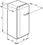 Холодильник Smeg CVB20LNE фото 4 в Новосибирске