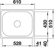 Мойка Blanco PLENTA 6 нержавеющая сталь фото 3 в Новосибирске